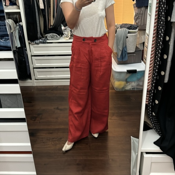 Suboo relaxed, wide leg pants 100% linen - Picture 3 of 7